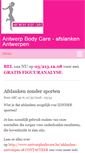 Mobile Screenshot of antwerpbodycare.be