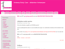 Tablet Screenshot of antwerpbodycare.be